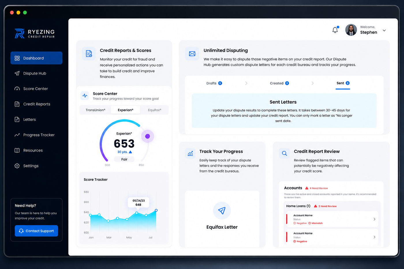 Drop the full dashboard screenshot
