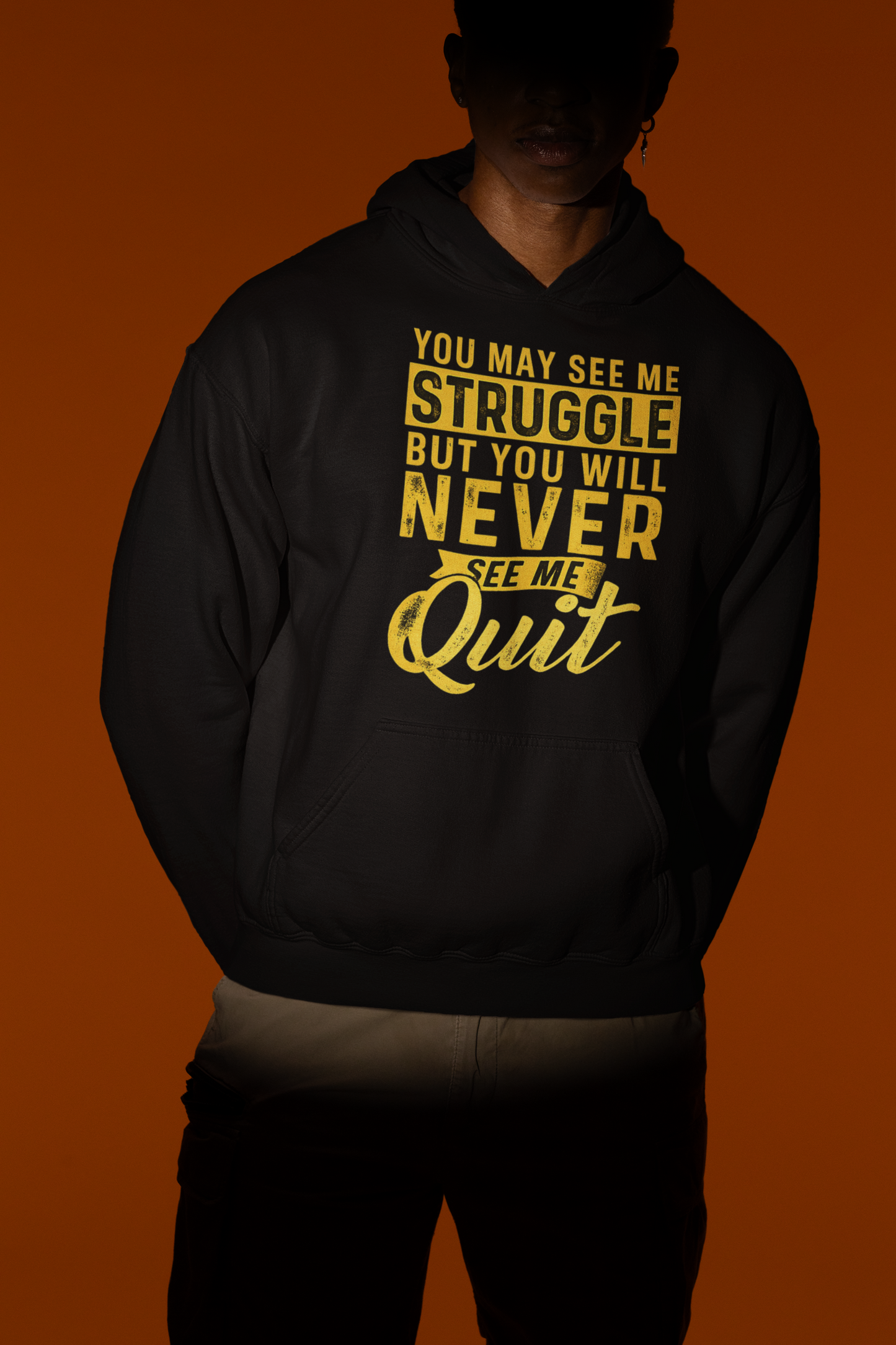 Struggled But Never Quit! oversized hoodie